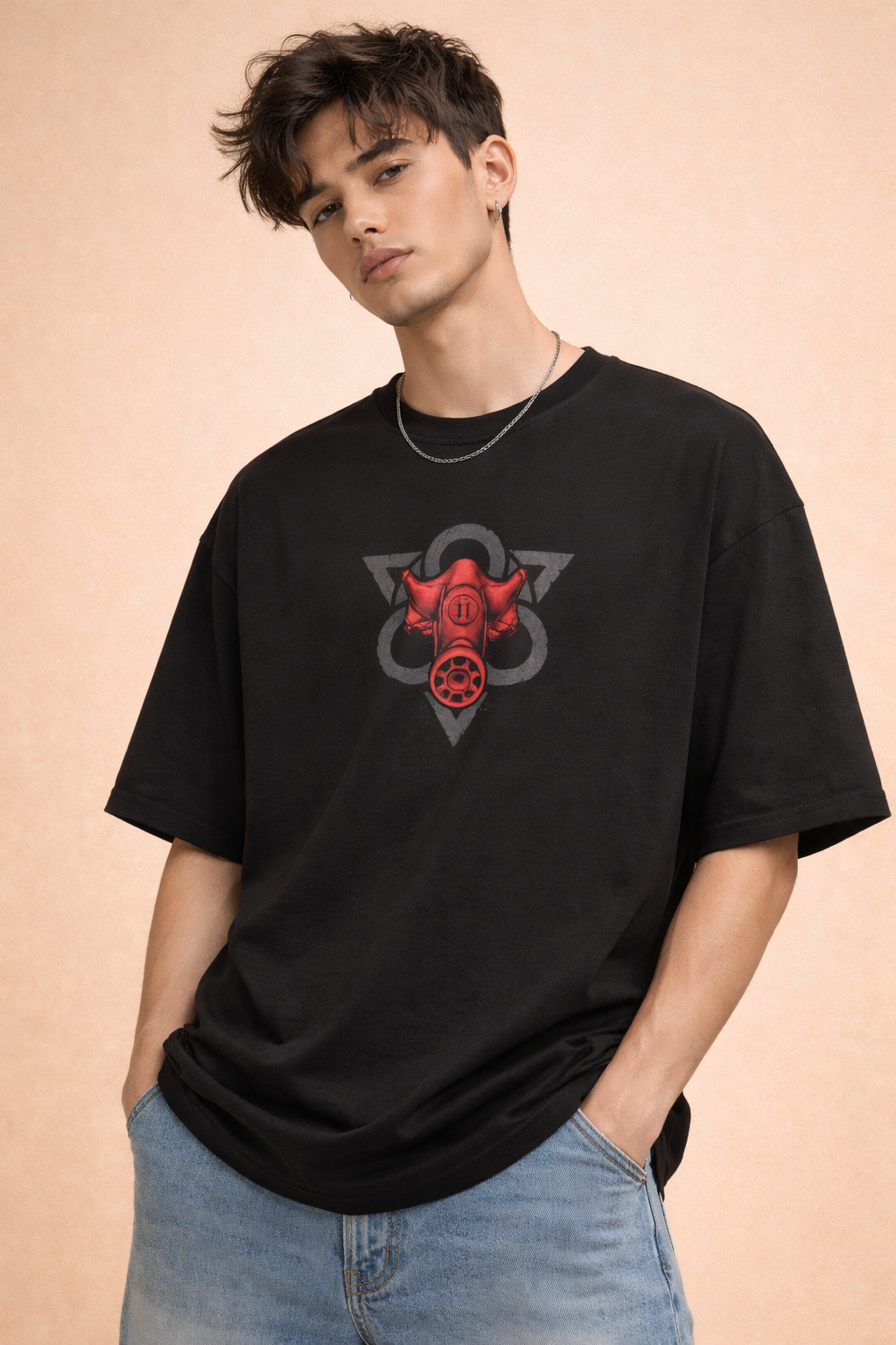 Chain Breaker - Men’s French Terry Oversized Tee