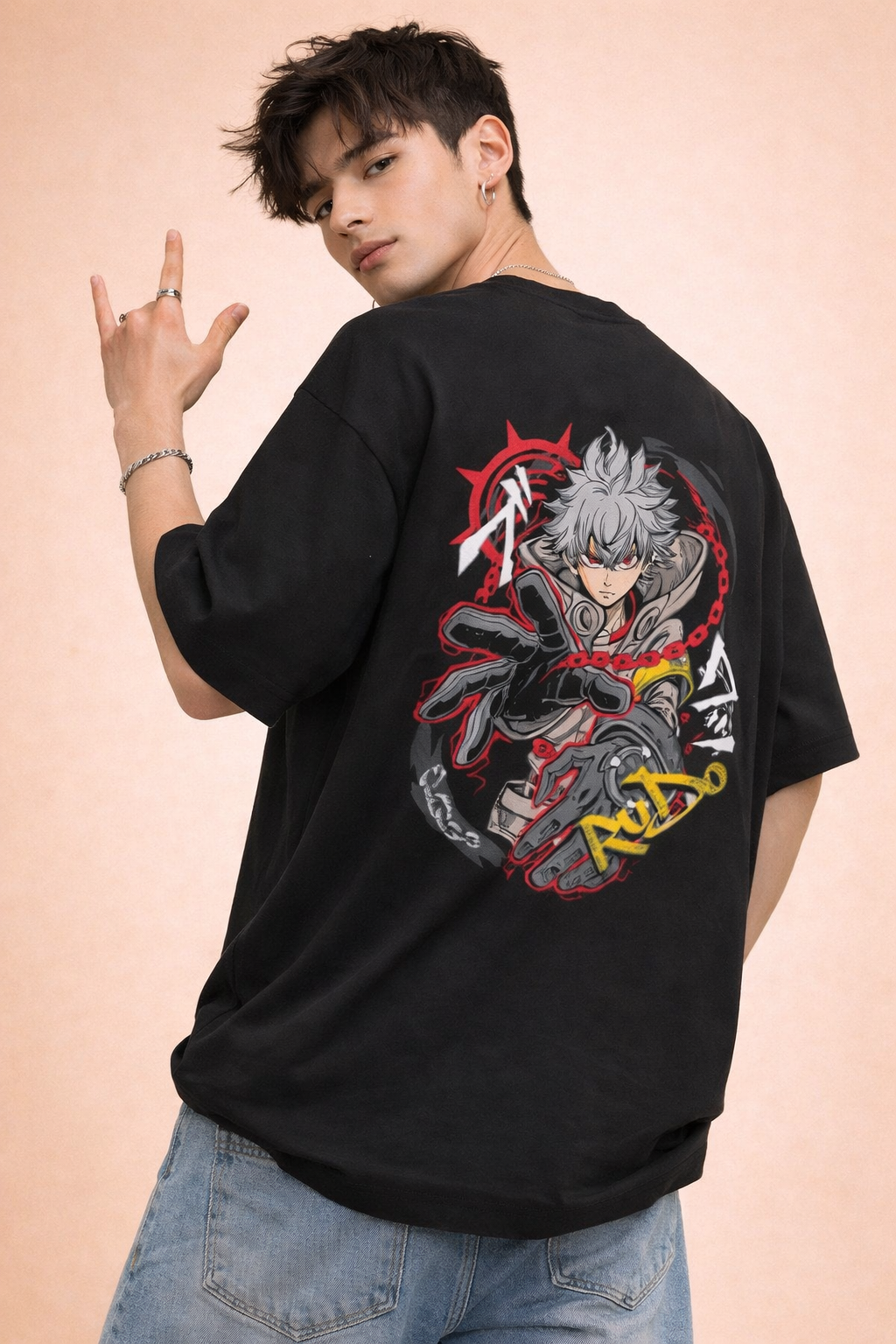 Chain Breaker - Men’s French Terry Oversized Tee