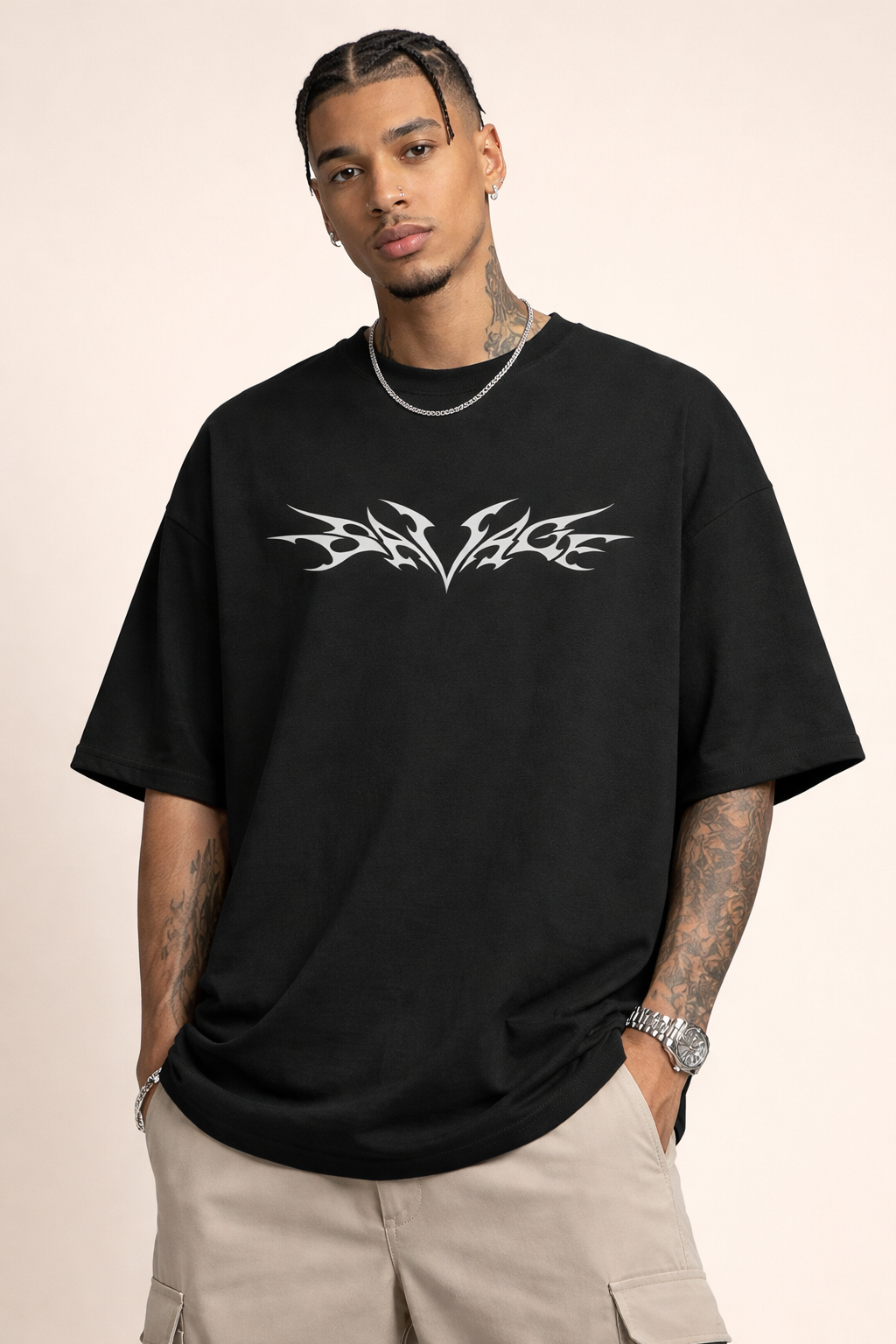 Savage - Men’s French Terry Oversized Tee