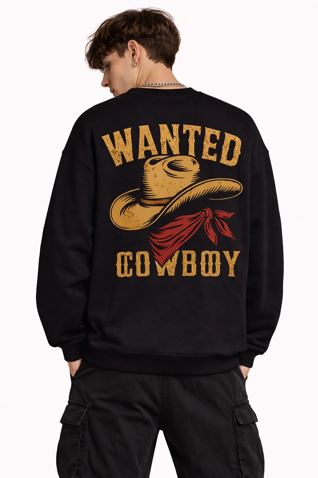 Wanted Cowboy - Men's Sweatshirt