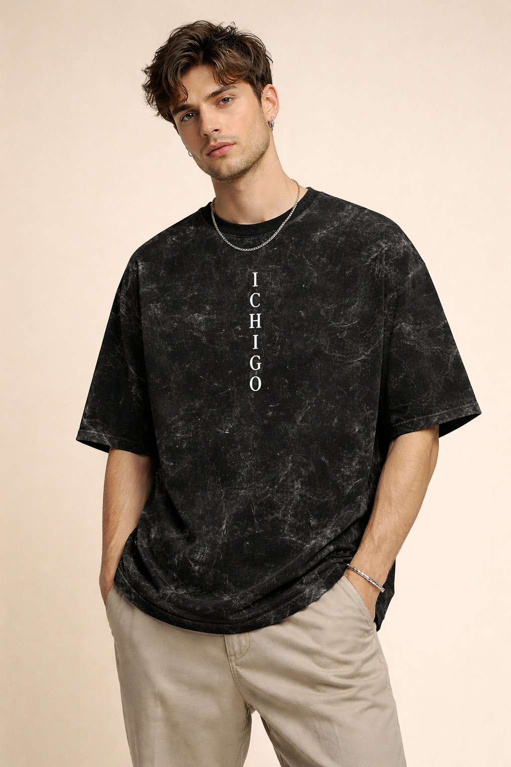 Kurosaki Ichigo - Men’s Acid Washed Oversized Tee