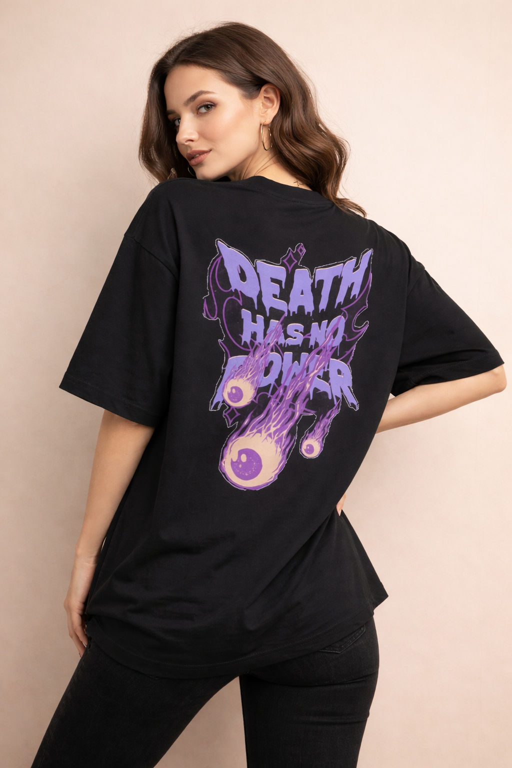 “Death Has No Power” - Women’s French Terry Oversized Tee