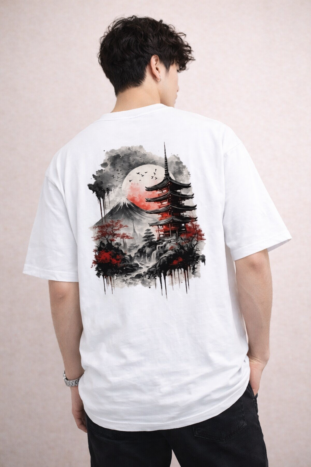 Samurai Era - Men’s French Terry Oversized Tee