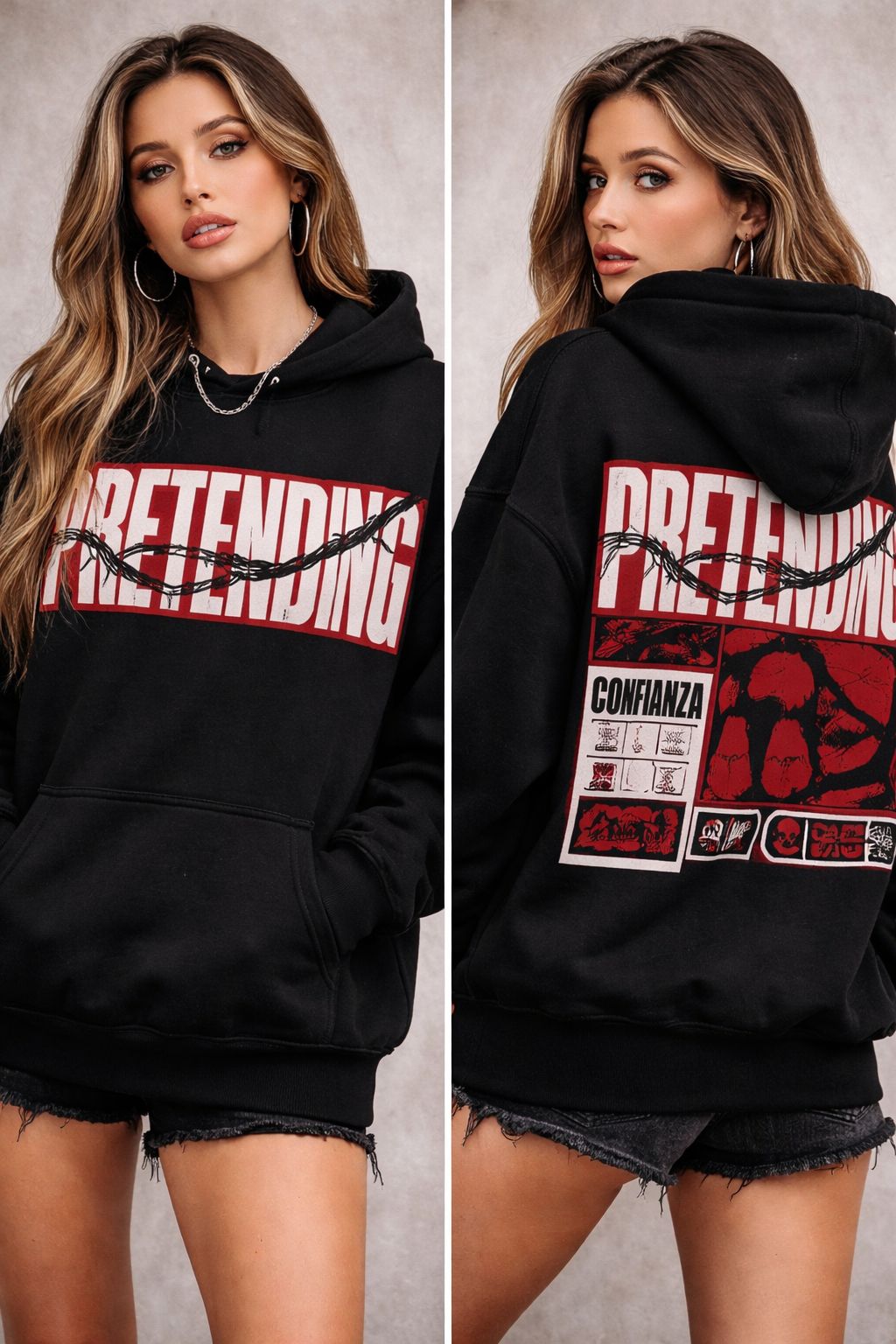 Pretending - Unisex Oversized Hoodie